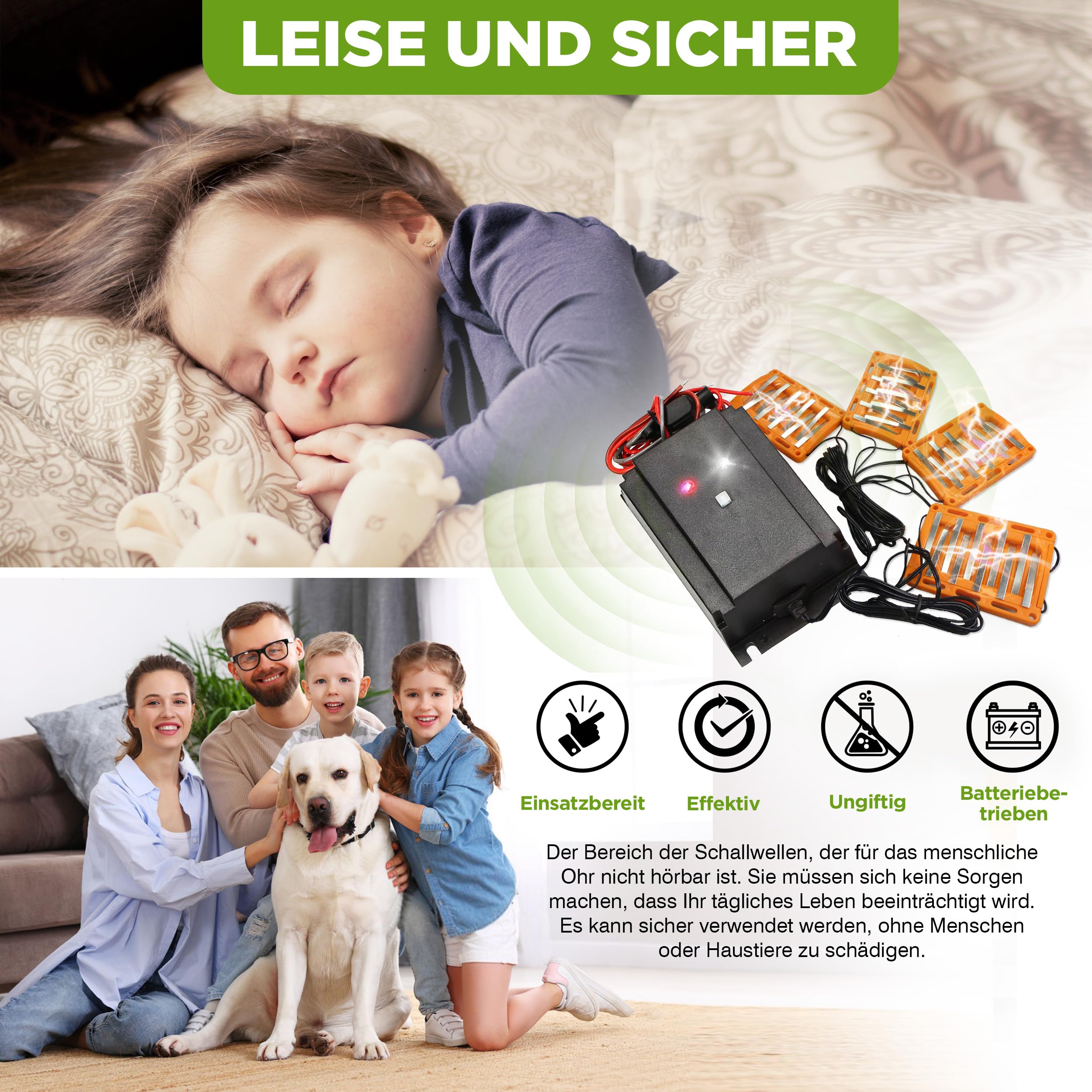ISOTRONIC Marderschreck Auto – Marderabwehr zum Anschluss an 12V Autobatterien – Marderschutz mit Hochspannung, LED-Blitzlicht & Ultraschall – Marderschock Wasserdicht & CAN-Bus geeignet (1 Stück)