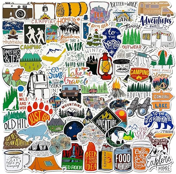 wanderlust mountain camping Zion National Park travel sticker hiking hydro flask water bottle