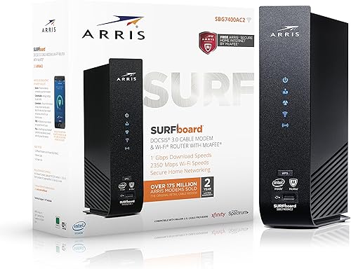 ARRIS Surfboard SBG7400AC2 - Cable módemenrutador Wi-Fi con McAfee, 1000548