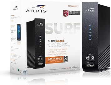 ARRIS Surfboard SBG7400AC2 Cable Modem/Wi-Fi Router with McAfee, 1000548