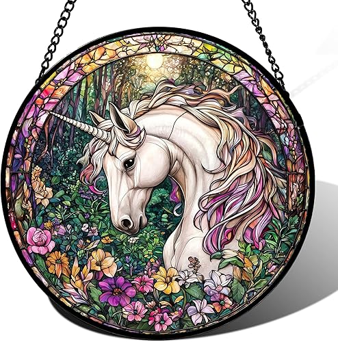 Miniatura 33 de Colgante de Vidrieras para Ventana - 5 Gatos en una Rama Atrapasol para Ventanas Puertas Decoración del Hogar y Navidad, Día de la Madre Día del