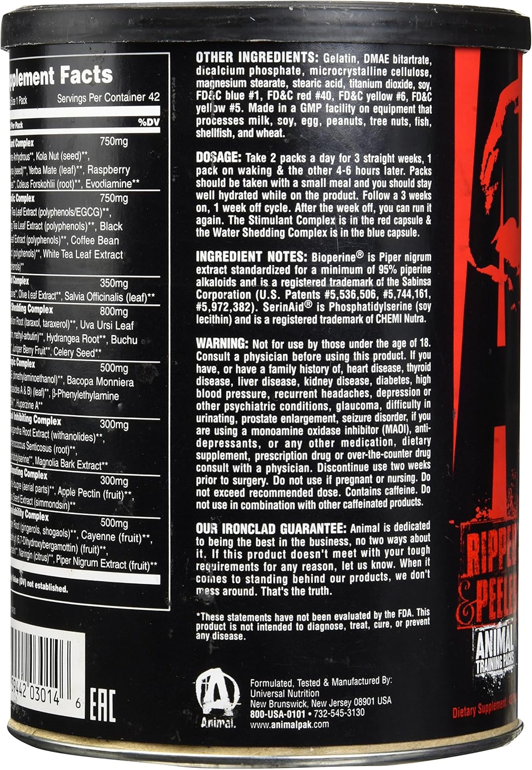 Buy Universal Nutrition Animal Cuts 42 Packs Online In Taiwan B002rfw8u6