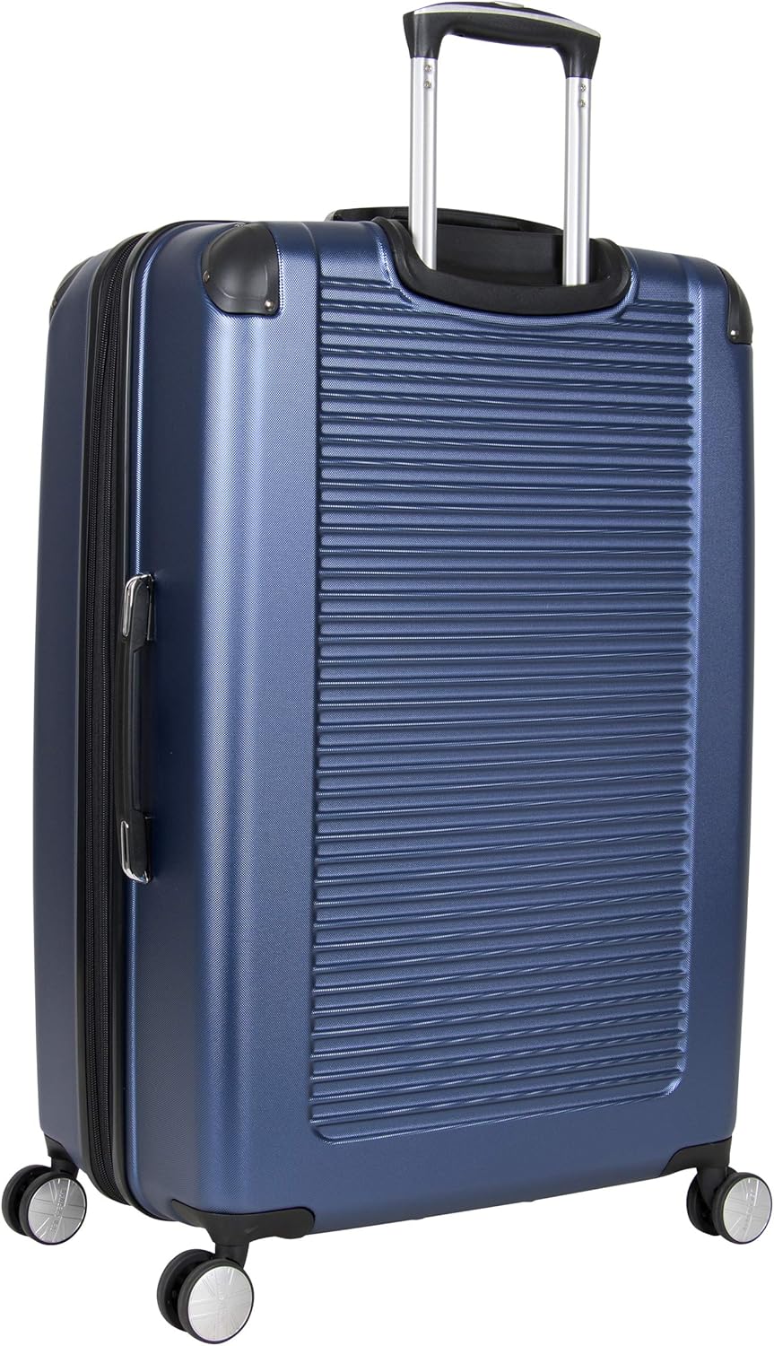  | Ben Sherman 181037 Norwich Collection Lightweight Hardside PET Expandable 8-Wheel Spinner Luggage, Indigo, 28-Inch Checked | Carry-Ons