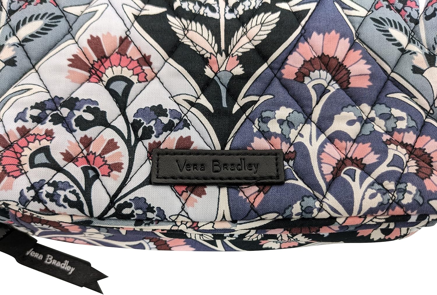 Vera Bradley Medium Iconic Blush & Brush Makeup Case (Ornate Blooms)