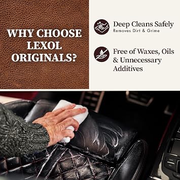 Lexol All Leather Cleaner 8 oz Deep Cleaning formula for car interior, couches, furniture, shoes, boots, purses, jackets, gloves, saddles and motorcycle gear