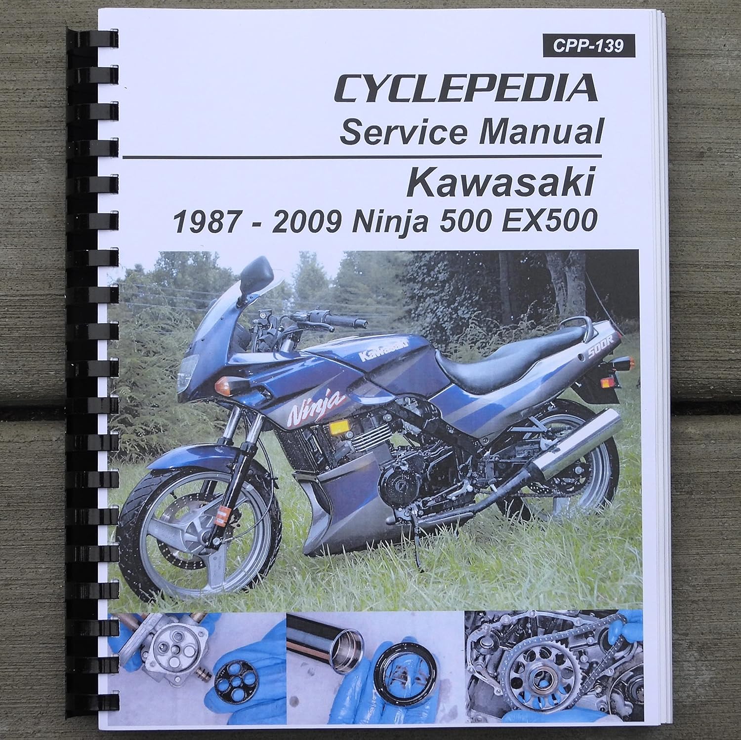 i5motorcycle Service & Repair Manual for Kawasaki Ninja EX500 EX 500 1987-2009