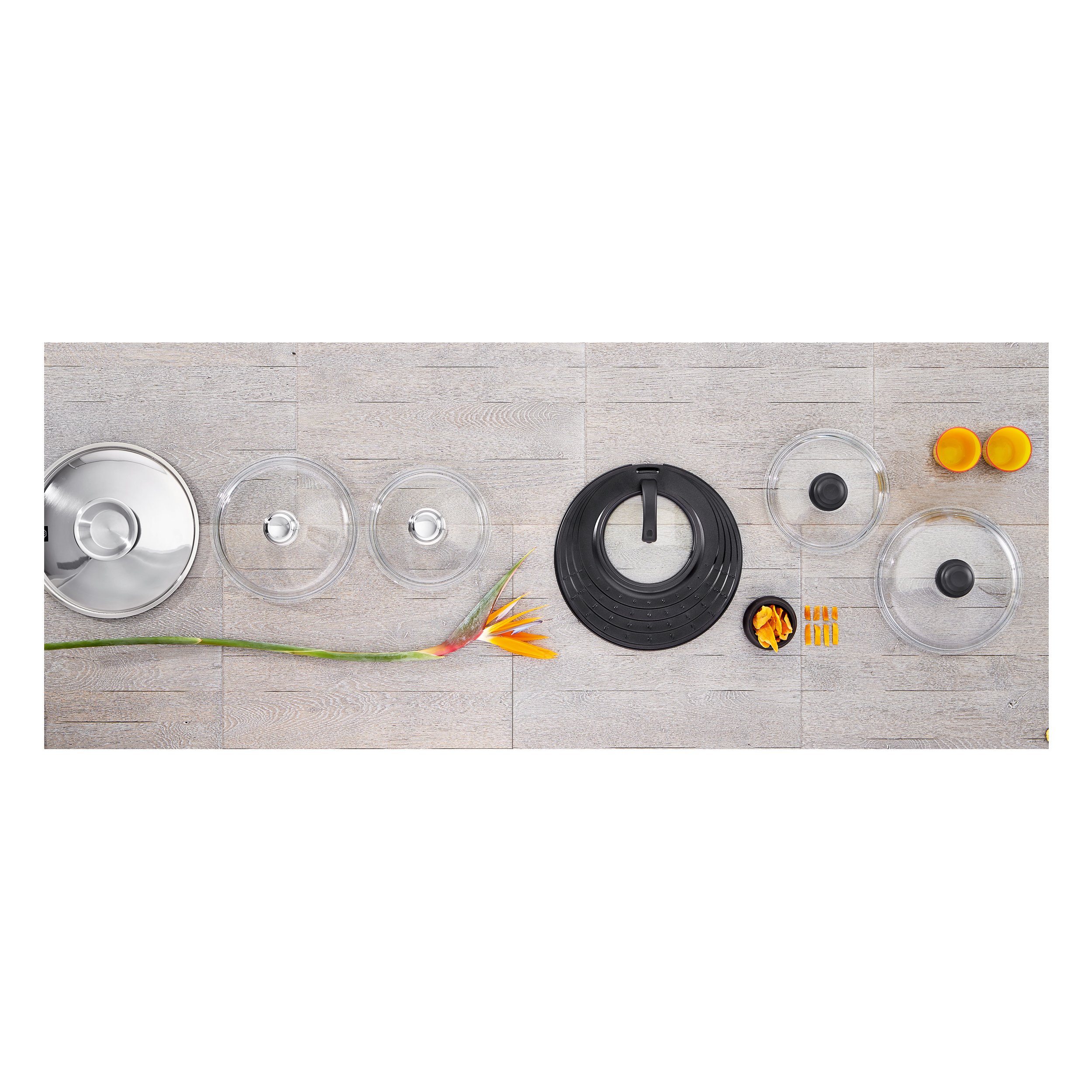 Schulte-Ufer - Coperchio in Vetro con manopola in plastica 28 cm