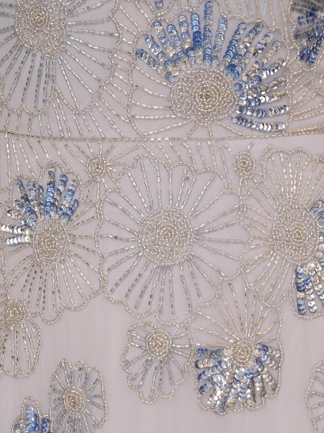 Adrianna Papell Womens Beaed Mesh Long Dress - Image 3