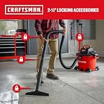 CRAFTSMAN CMXEVBE18695 16 C'est moi. 6.5 Hauteur maximale HP Aspirateur de la boutique à sec humide