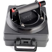 ZUO S 8" Glass Suction Cup Heavy Duty Hand-held Glass Lifter, Industrial Vacuum Lifter with handle for Granite Lifting & Window Replacement, 175 lbs Load Capacity/Carring Case