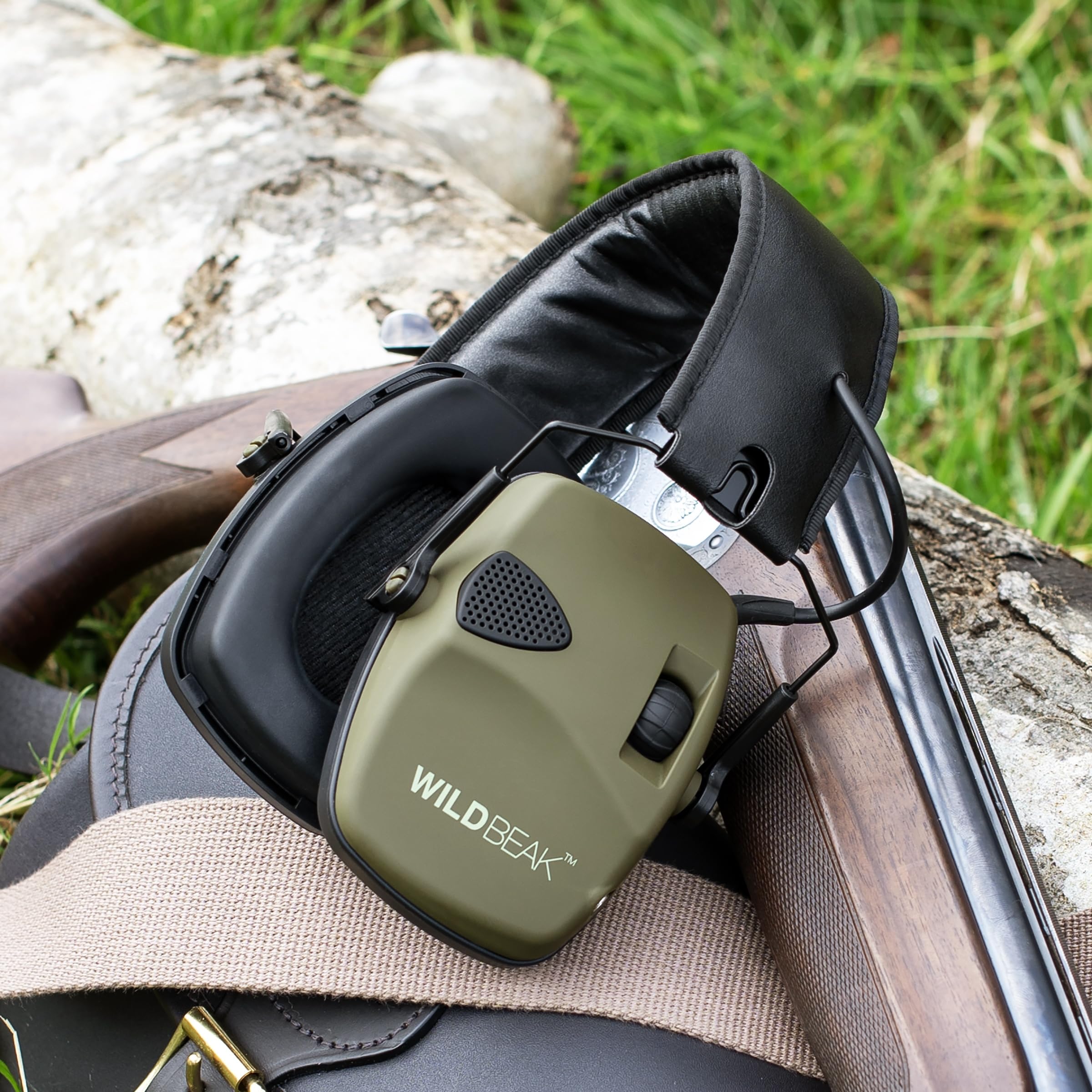 HEAR-PRO Wild Beak WB-ED27 - Protectores auditivos electrónicos con cancelación activa de ruido, 27 dB, verde, Talla única