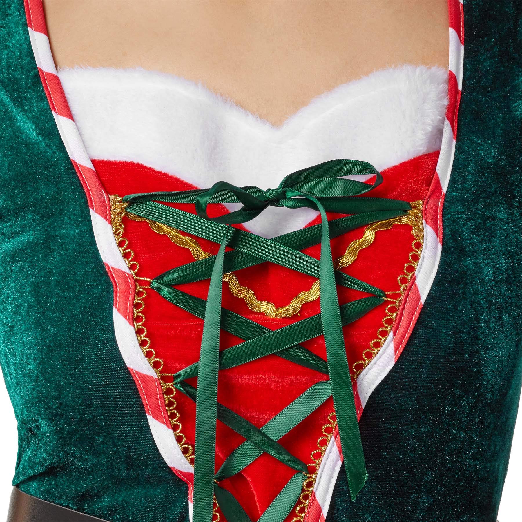 Disfraz De Elfo De Navidad Para Niña – Vestido Rojo Y Verde Con Gorro Y Medias | Traje Festivo Para Escuela Y Fiestas