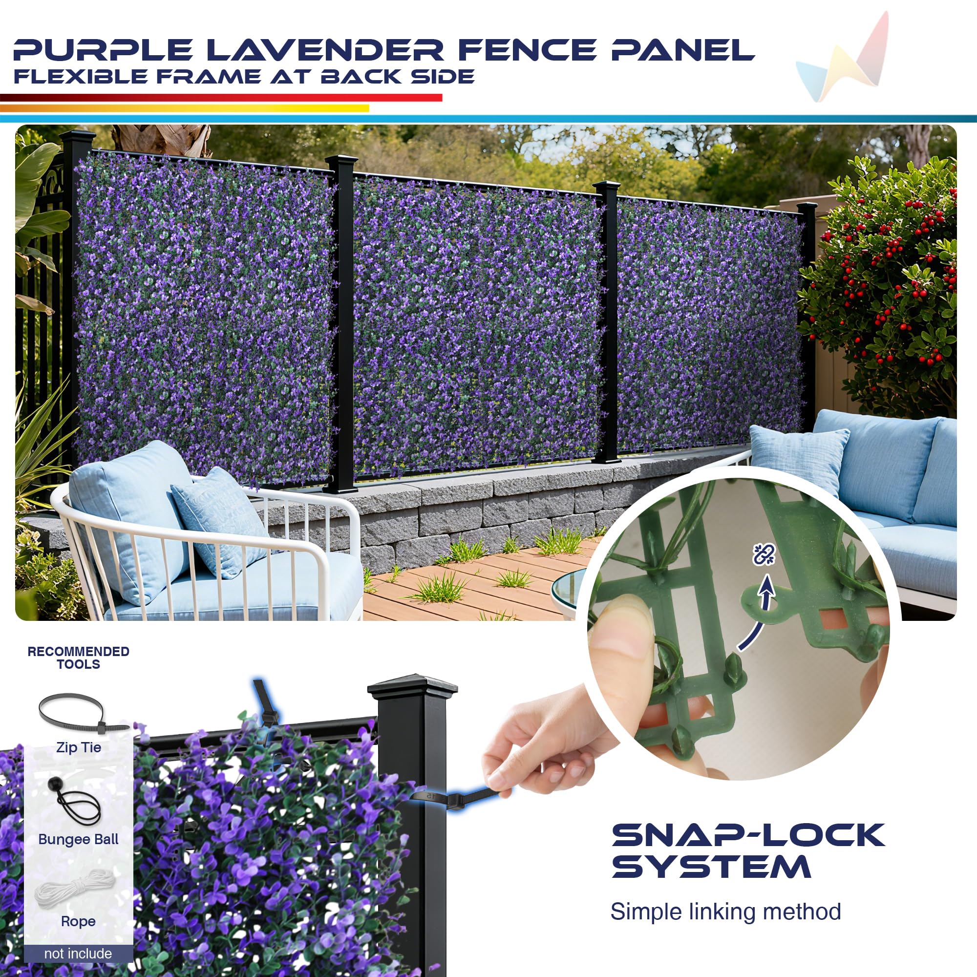 Windscreen4less 6 paneles de boj artificiales de 20 x 20 pulgadas, setos topiarios, plantas, hierba, pared, pantalla de privacidad para exteriores, interiores, jardín, patio, decoración de boda