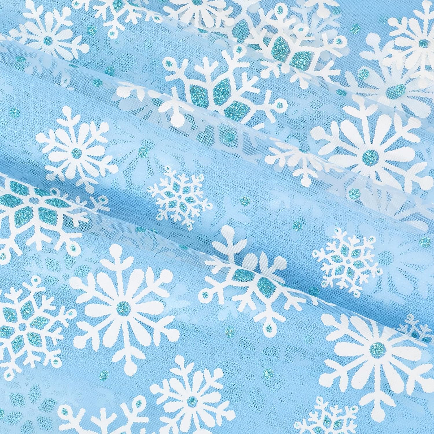 PHOGARY Snowflake Princess Cape Princess Cloak Princess's Hooded Cape for Girls, Fancy Dress Halloween Costume Capes Carnival Birthday Party Cosplay Dress Up for Girls - Image 4