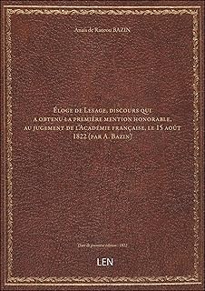 Éloge de Lesage, discours qui a obtenu la première mention honorable, au jugement de l'Académie fran