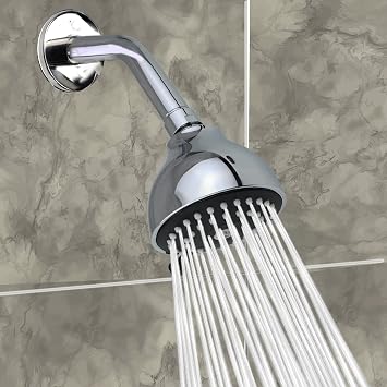 YOO.MEE High Pressure Shower Head, 3-Spray, Chrome Finish | Fits low-pressure condition,increase showering pressure,wall mount installation