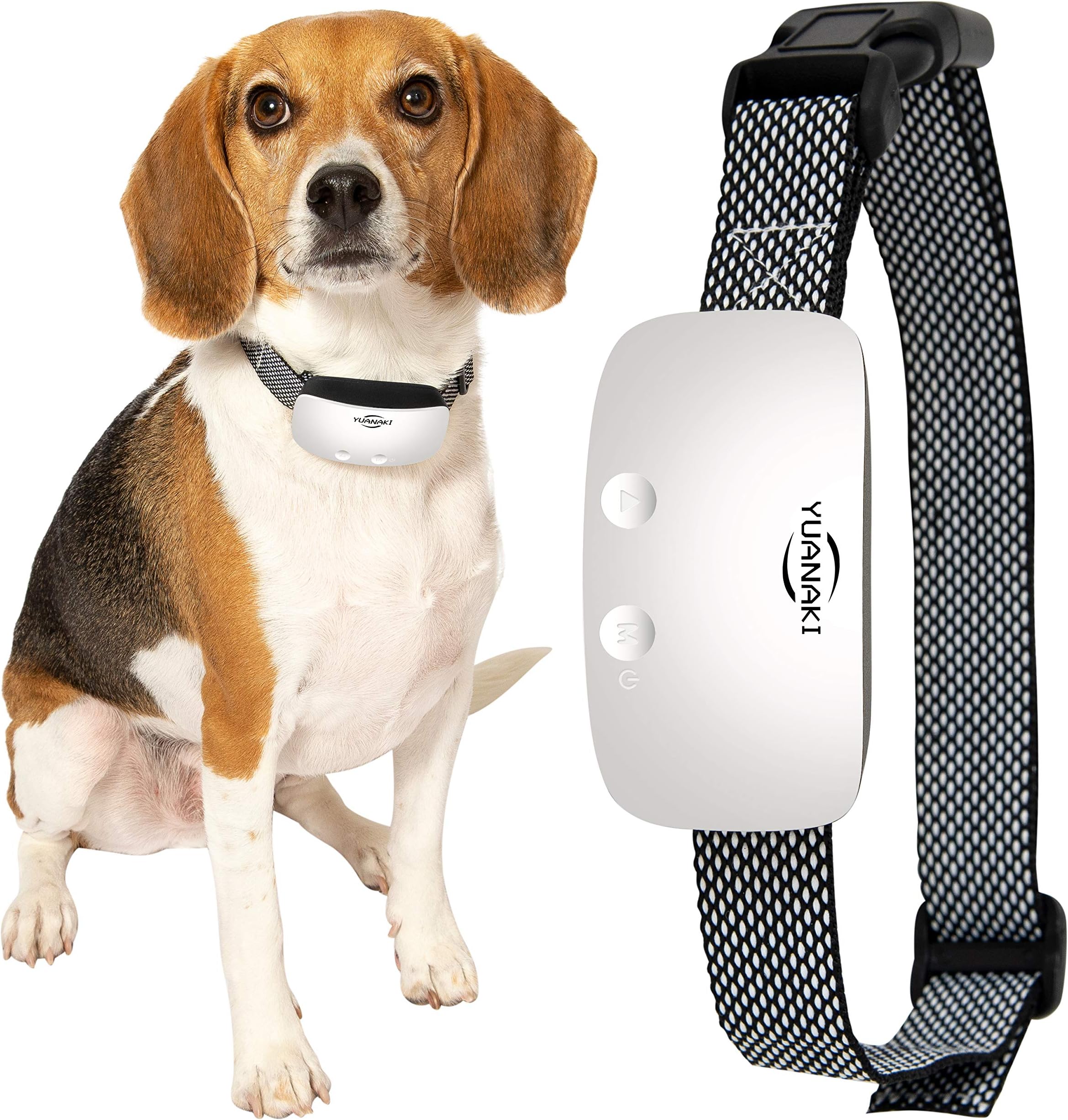 Upgraded Anti Bark Dog Collar - Backlight LED, IP67 Waterproof, Adjustable, USB Rechargeable - Vibration, Beeping - Antibarking Correction and Training Supplies - Smart Automatic Sensor