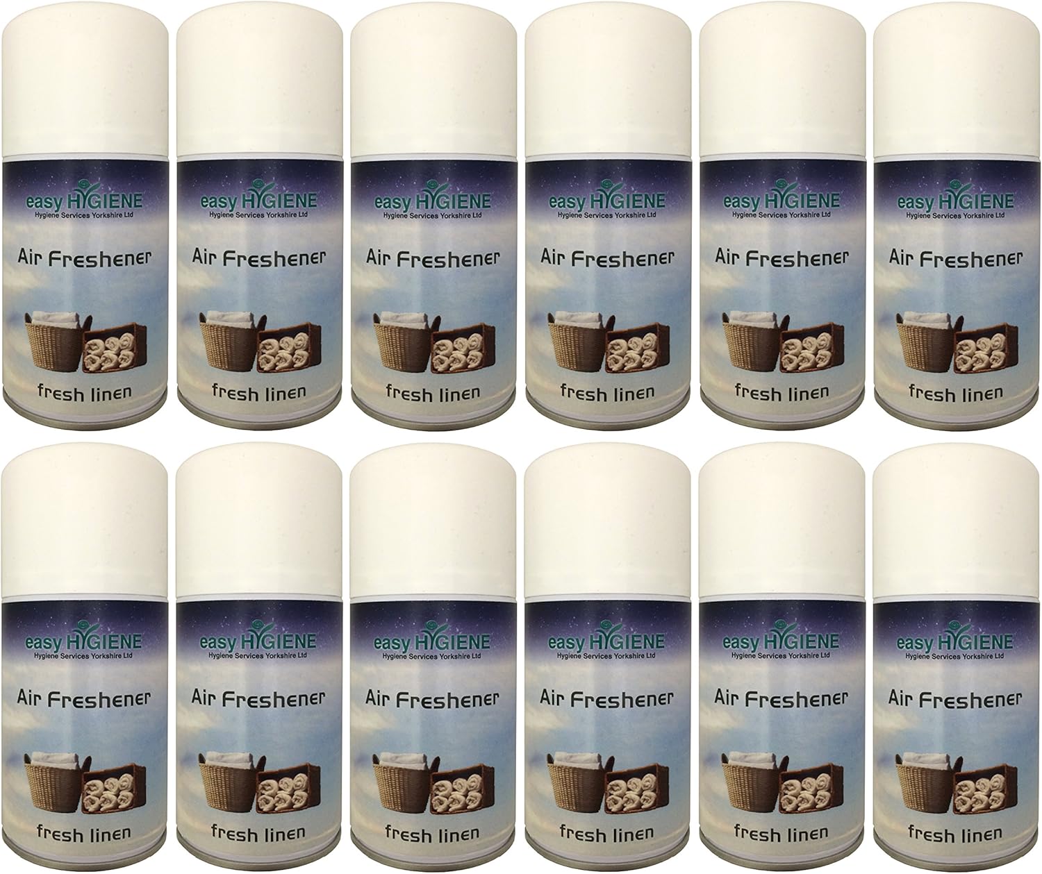 Full CASE of 12 AirTEC Fresh Laundry Linen Automatic aerosol Air