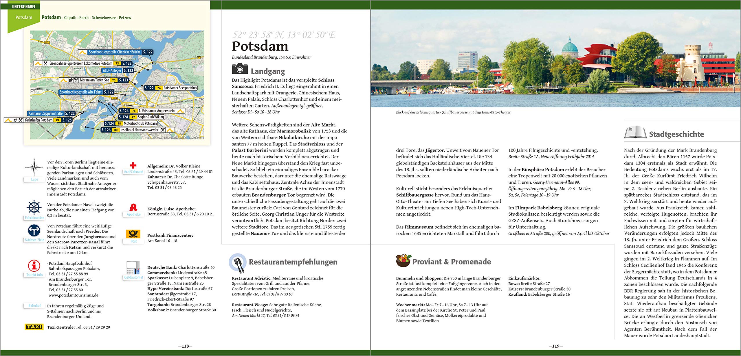 Hafenführer für Hausboote Berlin & Brandenburg: Spree, Dahme, Untere Havel mit Potsdam - Die schönsten Häfen und Liegeplätze für Hausboot, Motoryacht und Segler