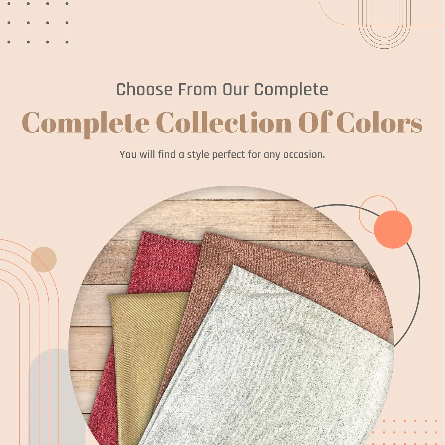 Plum Feathers Premium Solid Color and Metallic Fashion Scarf, Womens Pashmina Shawl Wrap with Fringes - Image 8