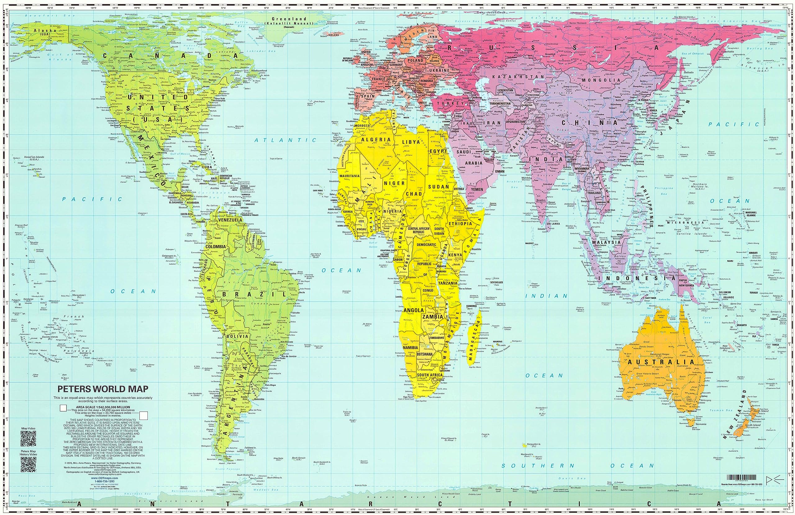 Peters Map 24 x 36 paper, rolled