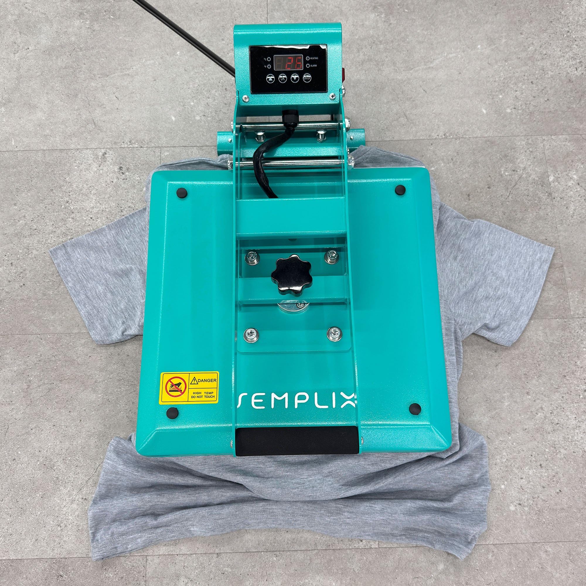 SEMPLIX Transferpresse, Wärmepresse Heizplatte 38x38 cm