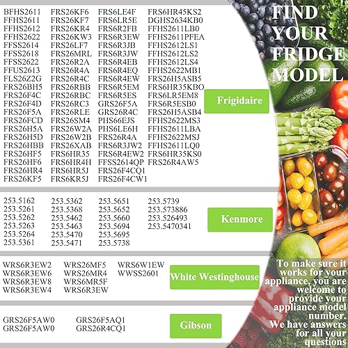 Miniatura 7 de 240356401 y 240323001 Contenedor de estante de puerta para refrigerador Frigidaire FFHS2622MSJ FRS6LR5EB2 FGHS2644KF2 FRS6R4EW2 FFSS2614QS6A