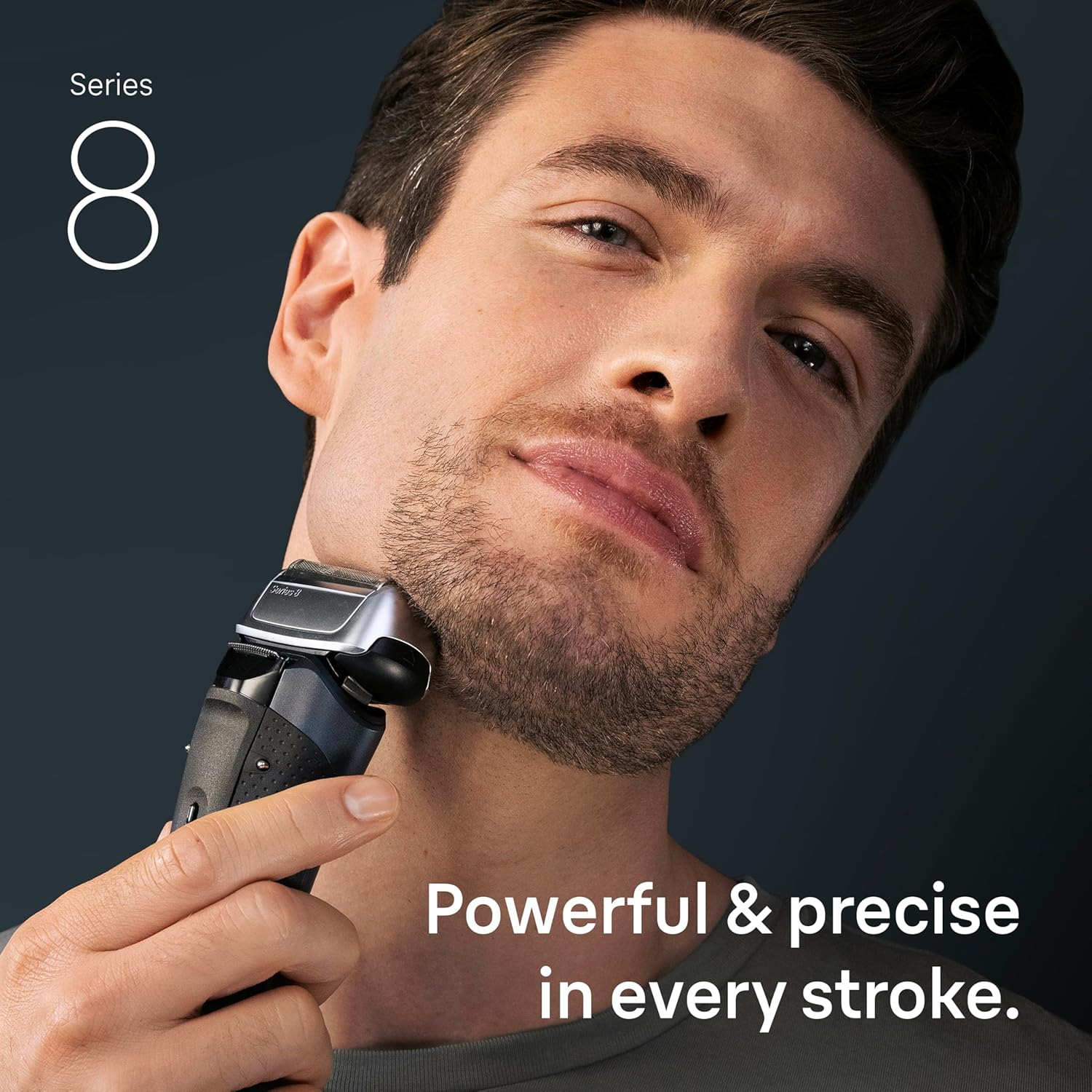 Braun Series 8 8560cc Electric Razor for Men, 4+1 Shaving Elements & Precision Long Hair Trimmer, 5in1 SmartCare Center, Close & Gentle Even on Dense Beards, Wet & Dry Electric Razor, 60min Runtime