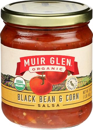 Muir Glen USDA Organic Black Bean and Corn Salsa, 16 oz
