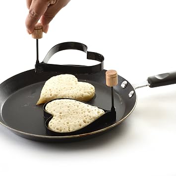 Norpro Nonstick Heart Pancake/Egg Rings, Set of 2