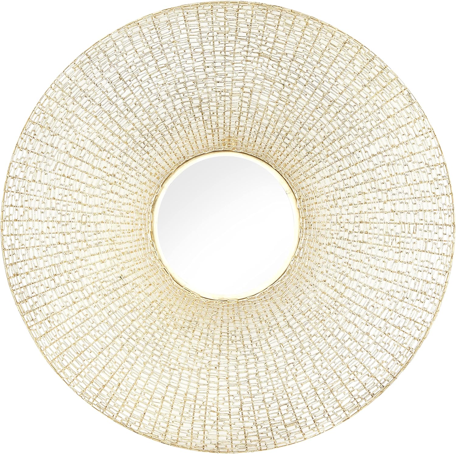 Deco 79 Metal Starburst Wall Mirror, 36" x 3" x 36", Gold