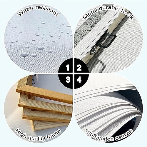 Miniatura 6 de Lienzo decorativo para pared de árbol de abedul, paisaje amarillo, cuadro, decoración de pared para sala de estar, dormitorio grande, decoración de