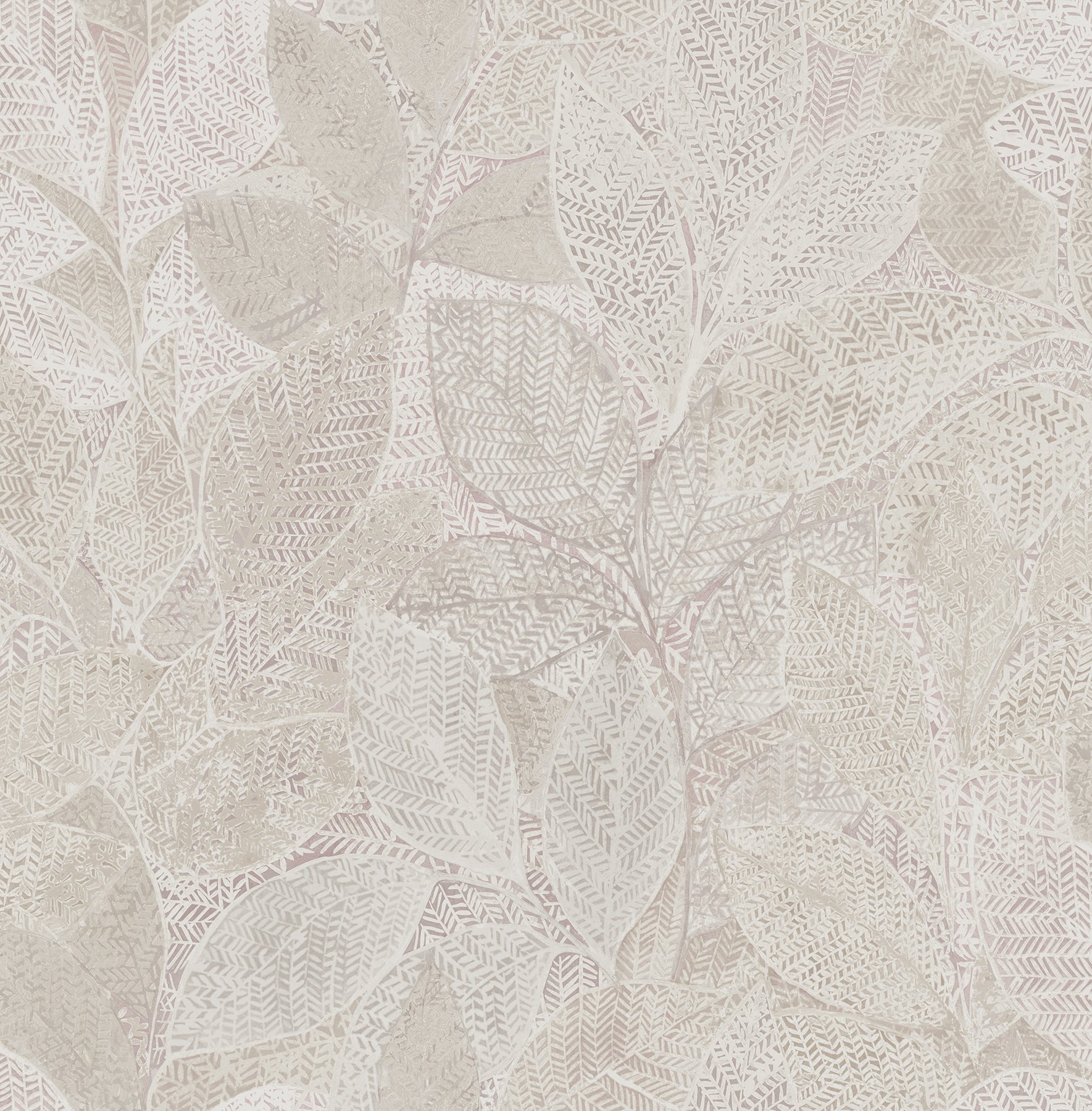 Brewster Home Fashions 2704-22670 Niabi Pink Leaves Wallpaper