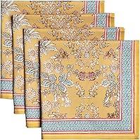 Vista 33 de Maison d' Hermine Servilletas de tela 100% algodón peinado de alta calidad, decorativas, lavables, juego de 4 servilletas para el hogar, cocina