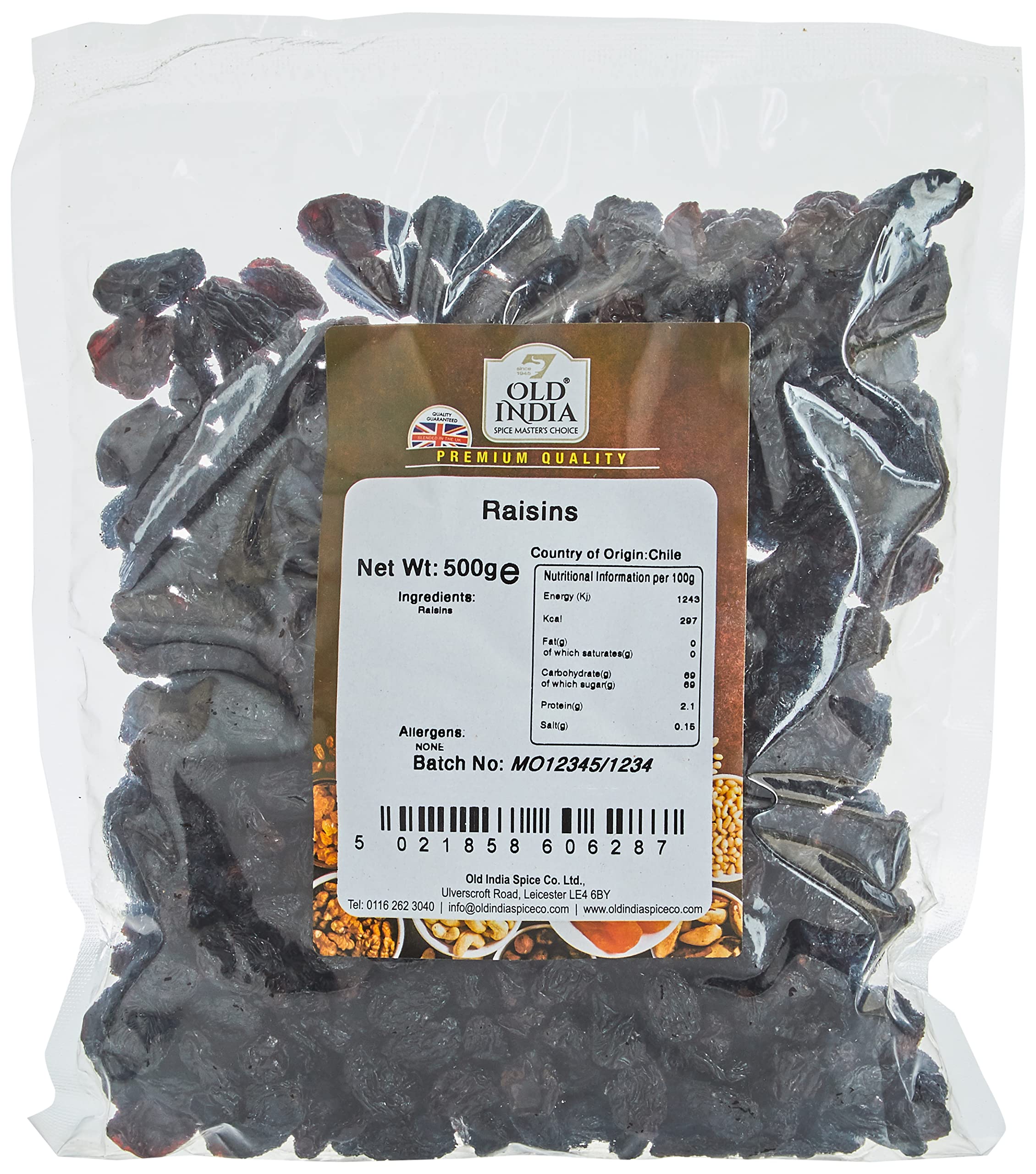 Old India Raisins 500g