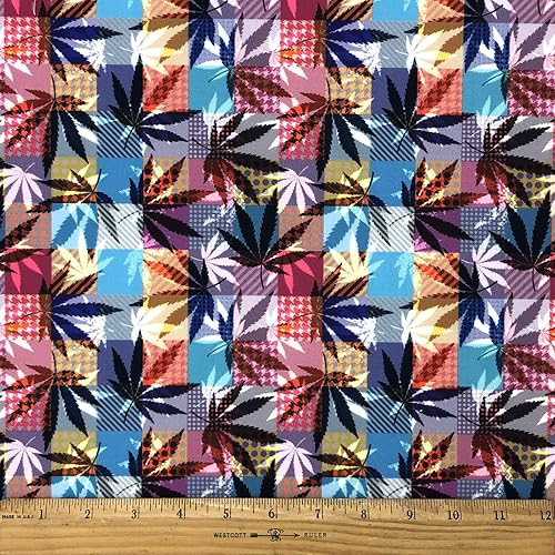 Cannabis Designs - Tela Milliken de 60 pulgadas de ancho vendida por The Yard