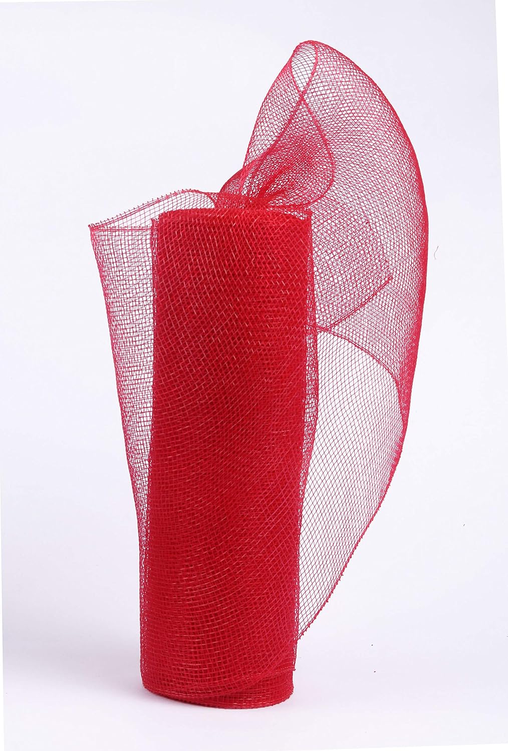 10 inch x 30 feet(10 Yards)-YYCRAFT Poly Mesh Ribbon for Decoration/Wreath Making Craft(No Metallic Foil,Red/White/Royal-3 Pack)