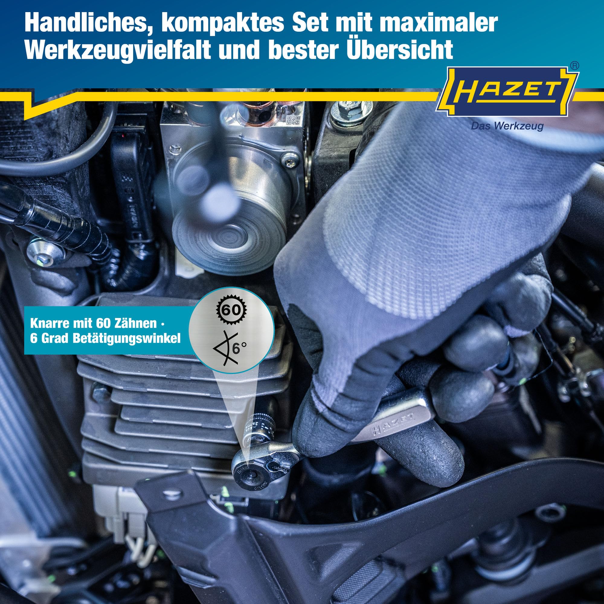 HAZET 2300SH-1 Set Schraubendreher-Einsatz (Bits) manuell (Handbetätigung)