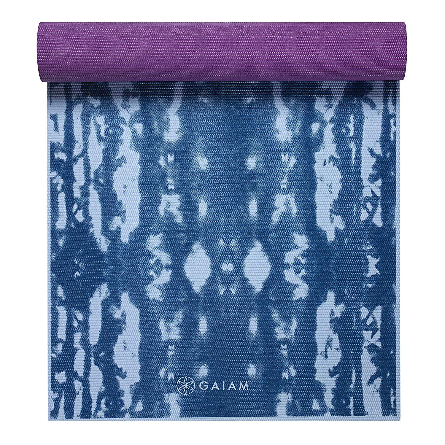 Gaiam Yoga Mat - Premium 6mm Print Reversible Extra Thick Non Slip Exercise & Fitness Mat for All Types of Yoga, Pilates & Floor Workouts (68" x 24" x 6mm Thick)