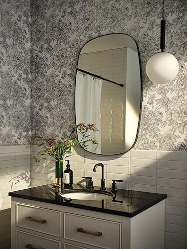 Miniatura 7 de Moen T6142BN Gibson Kit de grifo de baño de amplio alcance de níquel cepillado, T6142BL, 0 volts