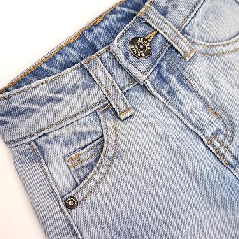 KIDSCOOL SPACE Baby & Little Girls Summer Denim Skirt,Raw Edge Fashion Jeans Short Dress