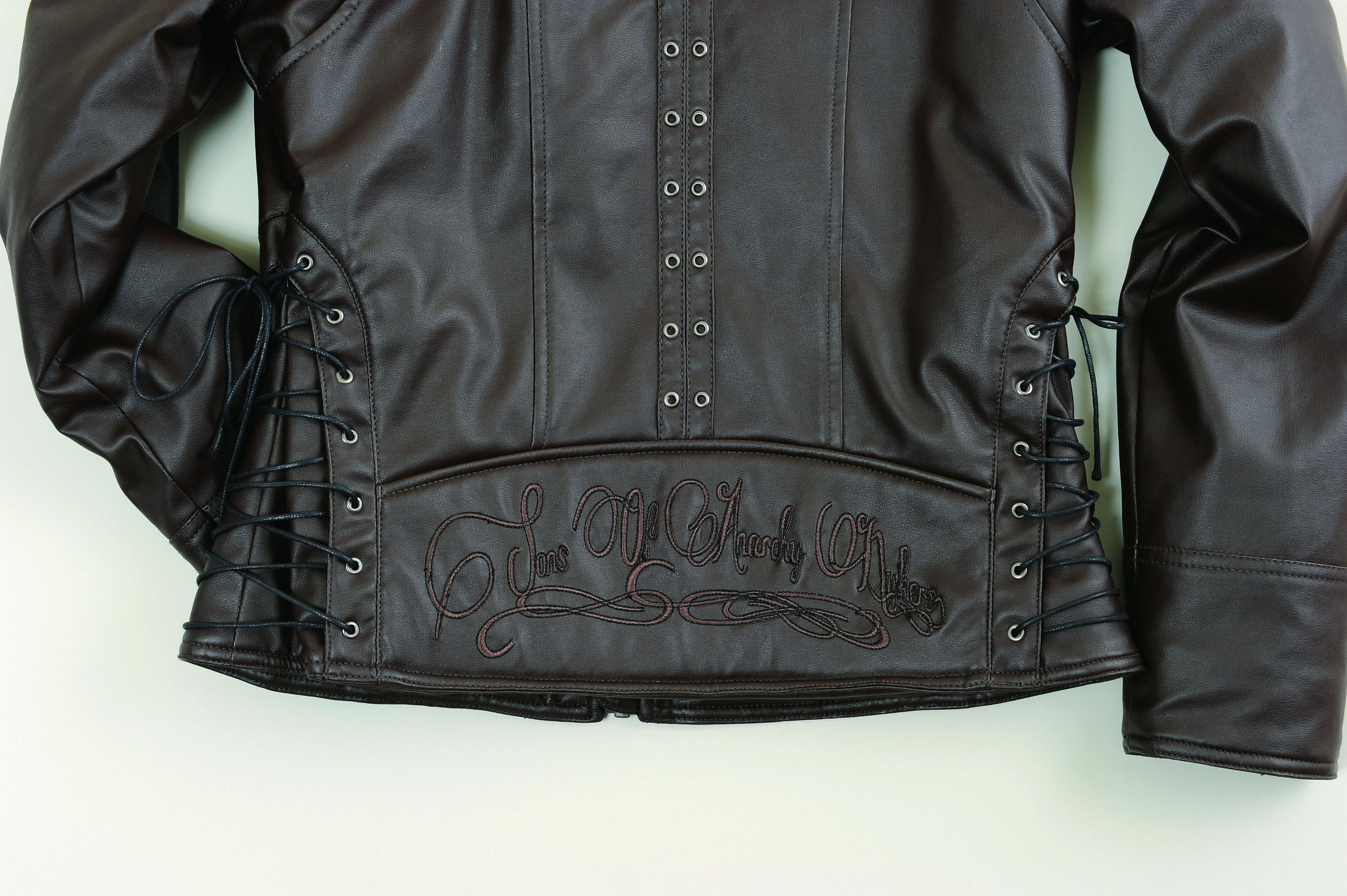 Amazon.co.jp: S.O.A.B レースアップレストレントジャケット BROWN M 
