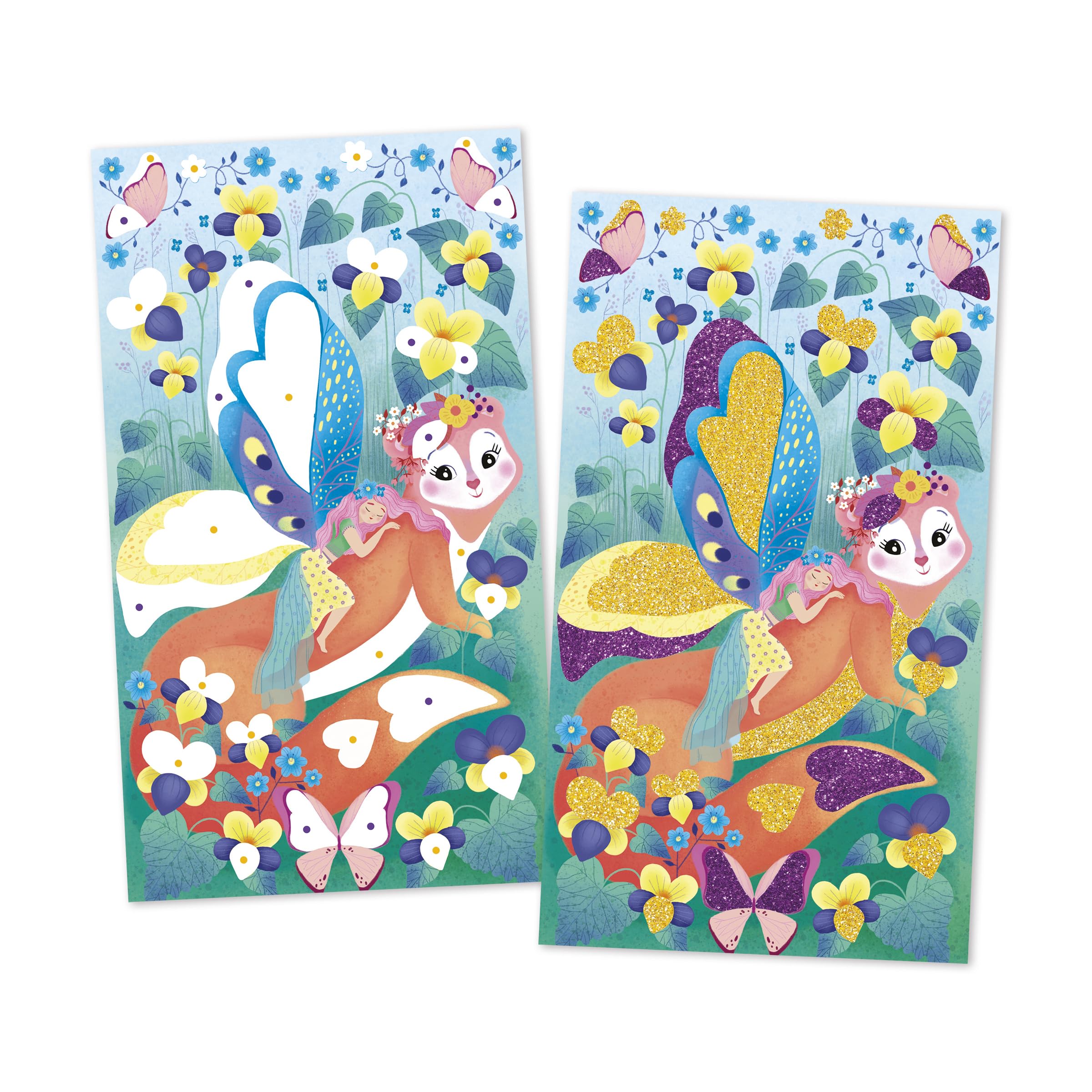 Janod - 3 Glitter Boards With 2 Glitter Tubes - Fairy Theme - Children's Creative Leisure Kit - From 5 Years - J09171 - Image 4