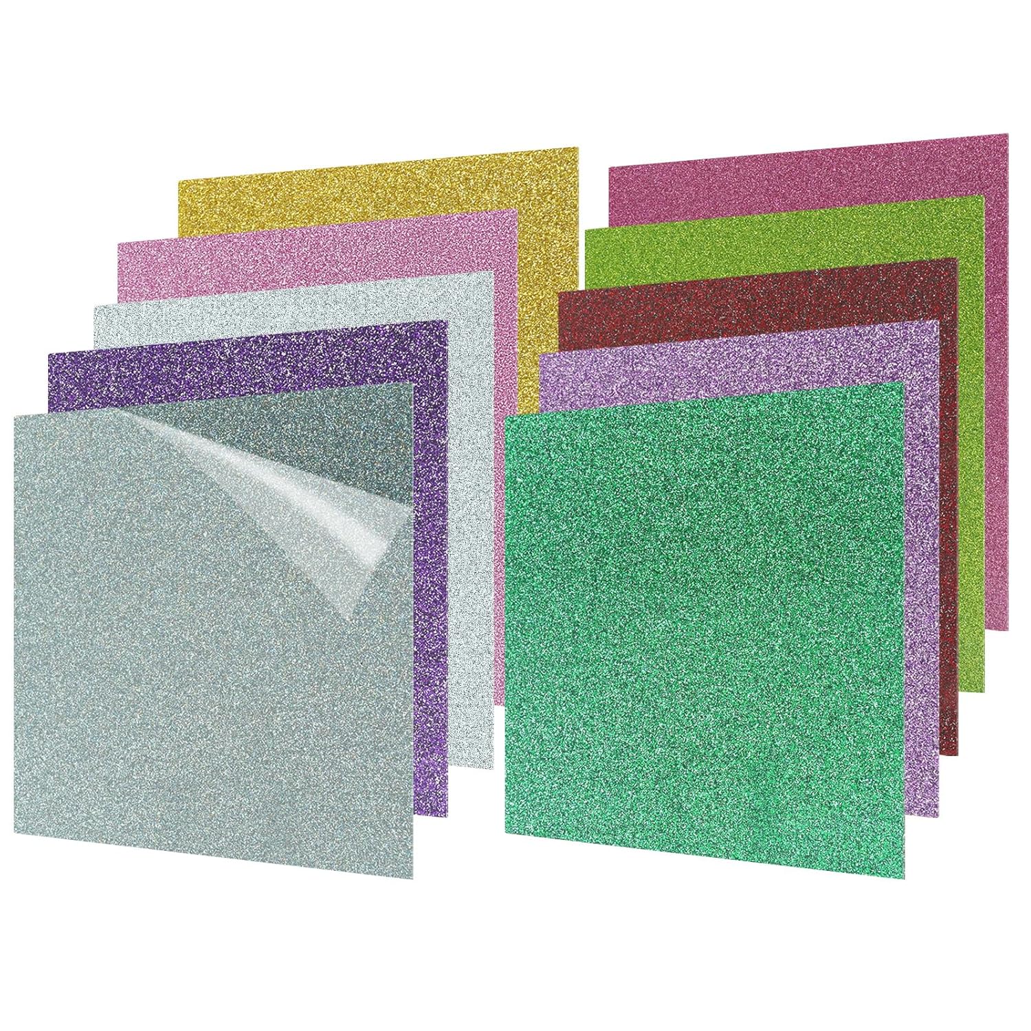Deylixay- 10Pack 8X8 Colorful Acrylic Sheets 3mm for Laser Cutting, Engraving, Badges, UV Printed Signs, Home Decor, Crafts and Creative DIY Projects with Acrylic Protective Sheet