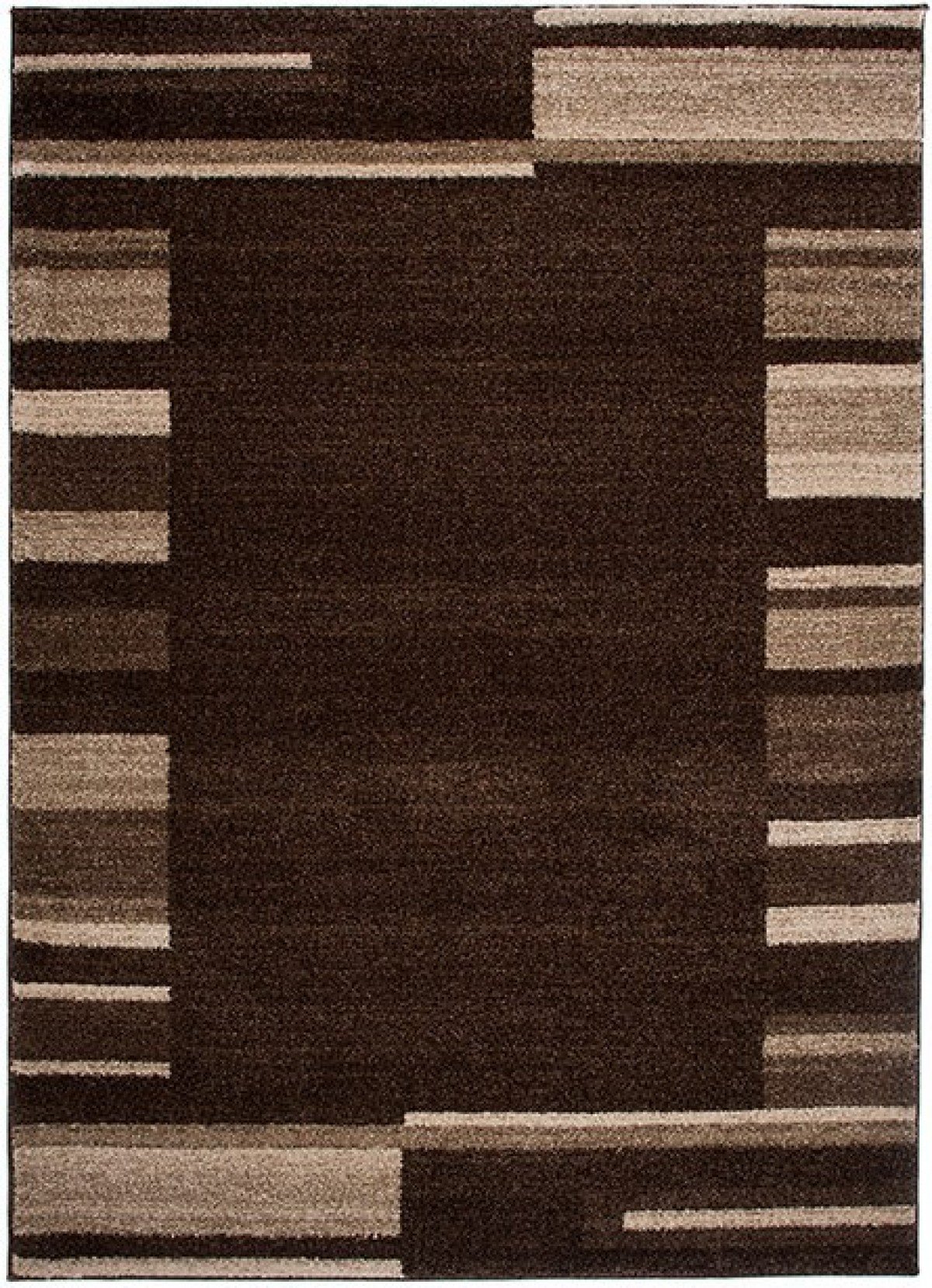 Carpeto Tapis Salon 120x170cm Marron Classique Rétro 90 Doux Poils Courts | Tapis pour Chambre Bureau Salle à Manger Entrée Chauffage au Sol Facile D'entretien Résistant aux Détergents Synthétique