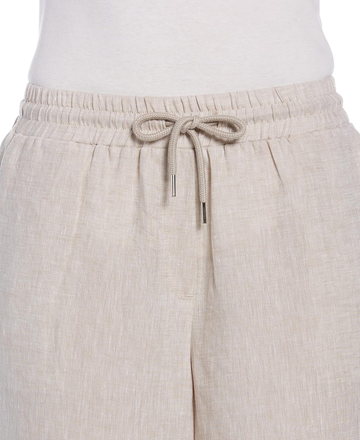 Cubavera Women's Wide Leg Drawstring Linen Pant - Image 3