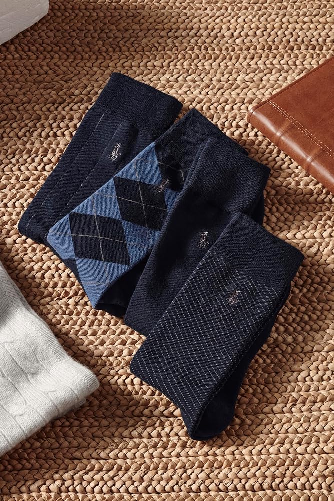 polo dress socks RALPH LAUREN Men's Assorted Pattern Crew 4 Pair Pack Girl dress:11 You cant go wrong Halloween Dresses LaDivine CD0239 Long Formal