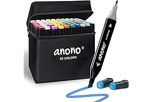 anono Vibrant 60 Alcohol Markers for Limitless Creativity