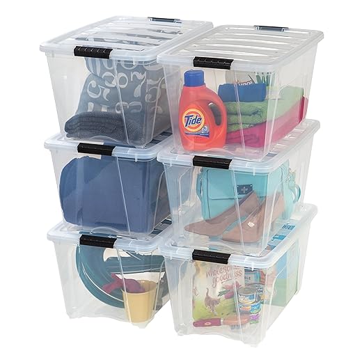 Take Advantage of Prime Day’s Final Hours! 2 IRIS USA 54 Qt Stackable Storage Bins - 6 Pack