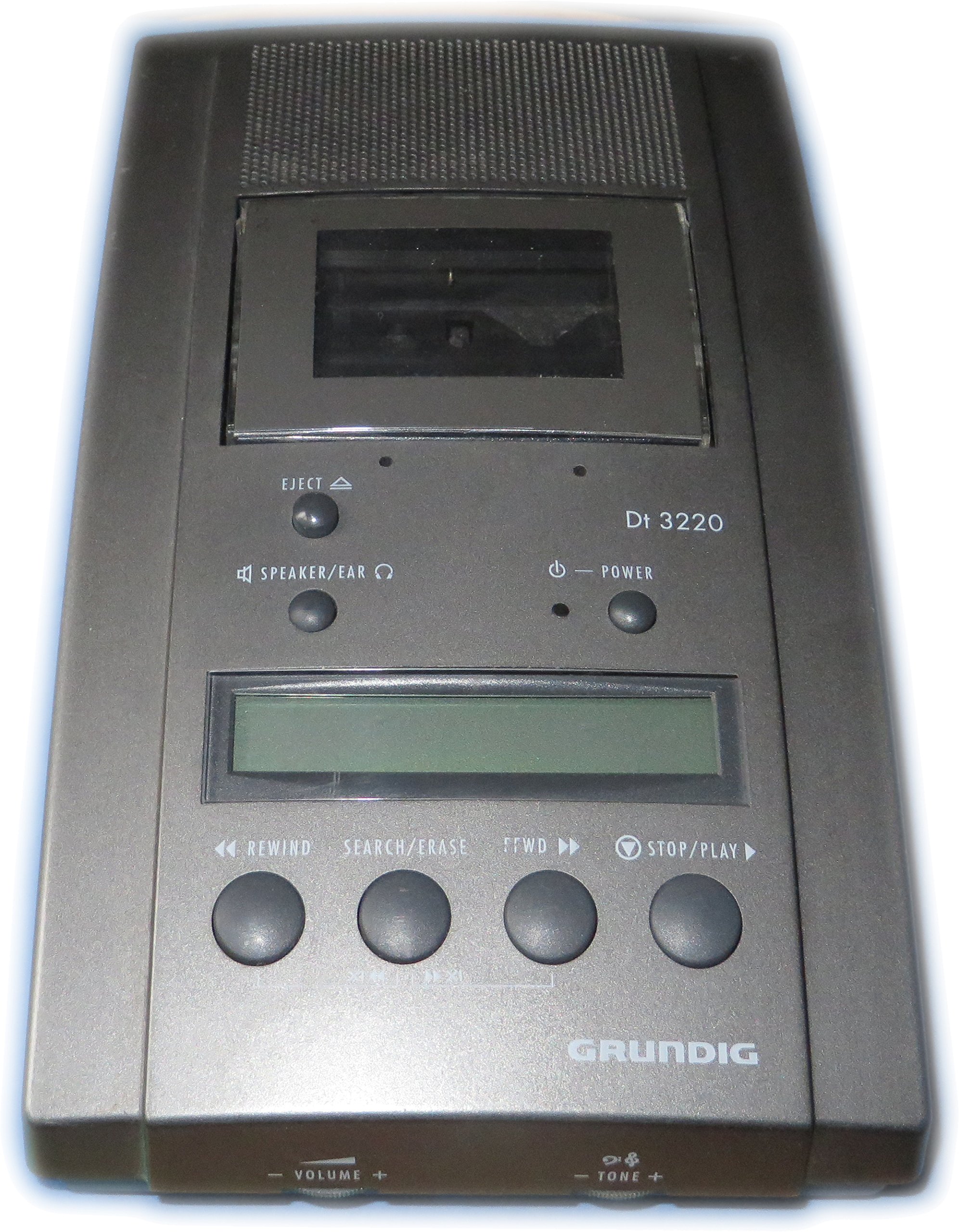 GRUNDIG DT 3220 Diktiergerät Wiedergabegerät mit Handmikrofon